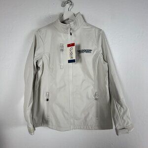 Clique Womens Telemark Softshell Jacket Medium Gray Full-Zip Pebble Beach New